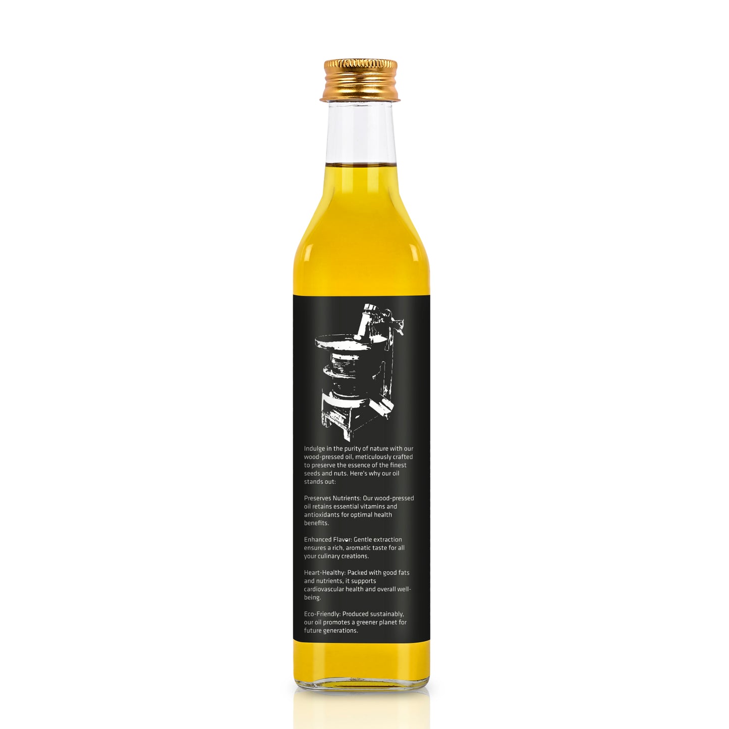 Niyamaya Cold Pressed Flaxseed Oil | 100% Pure, Natural & Rich in Omega-3 | Wood-Pressed