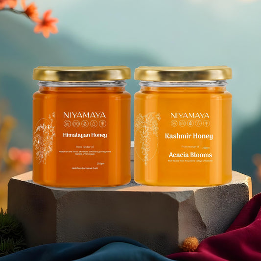 Mountain Bliss Duo- Kashmir Acacia and Himalayan Honey