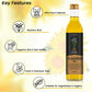 Niyamaya Cold Pressed Flaxseed Oil | 100% Pure, Natural & Rich in Omega-3 | Wood-Pressed