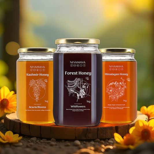 Indian Biosphere Combo - Kashmir Acacia, Forest and Himalayan Honey