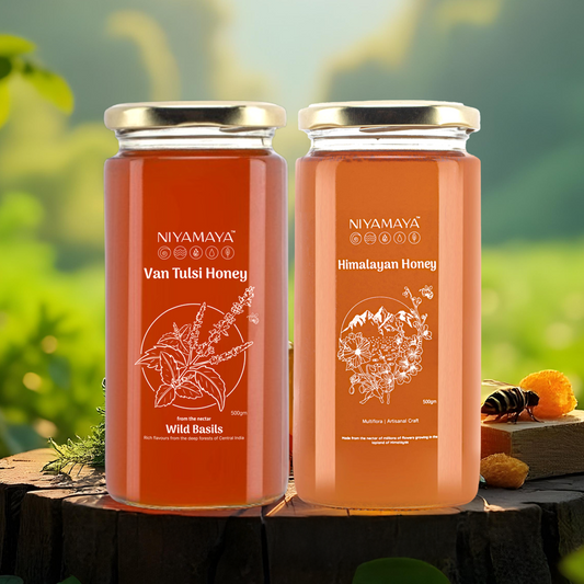 Herbal Nectar Combo- Himalayan and Van Tulsi Honey